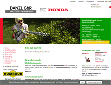 Tablet Screenshot of danzl-gartentechnik.de